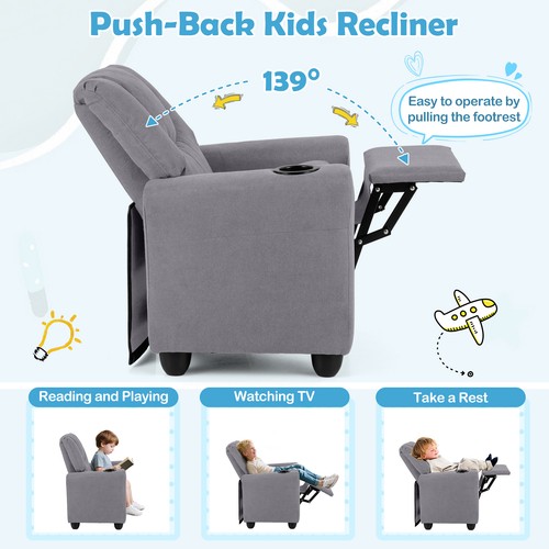Kids recliner push back - kids,