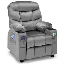 Kids Recliner Chair Velvet