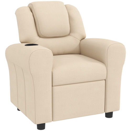 Kids recliner armchair beige - recliner,