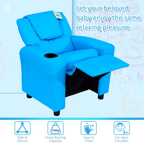 Childs reclining armchair with - childs,